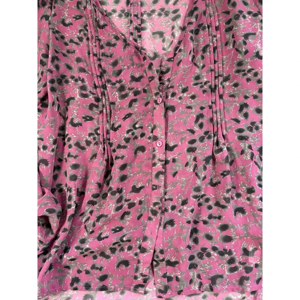 Pins and Needles Urban Outfitters‎ Floral Print Blouse Women's Medium Sheer